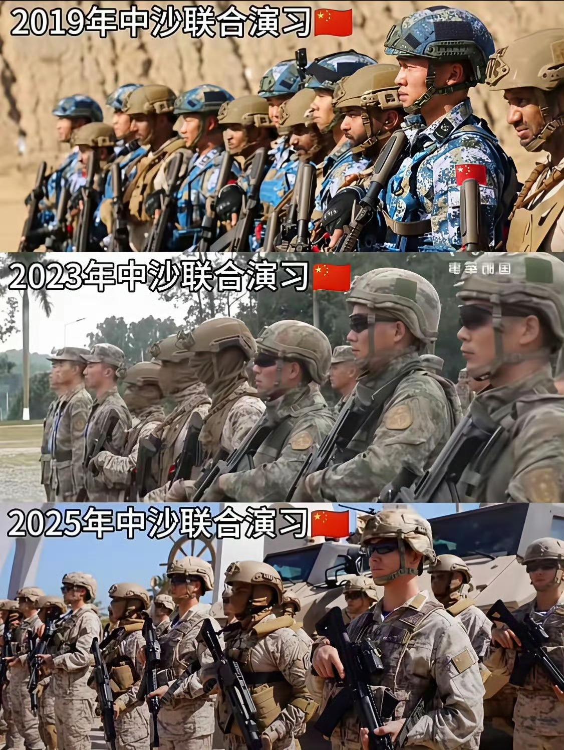 中国陆军部队单兵武器装备一直在进化，每分每秒，从未停止…，从三年来中沙联合军演中
