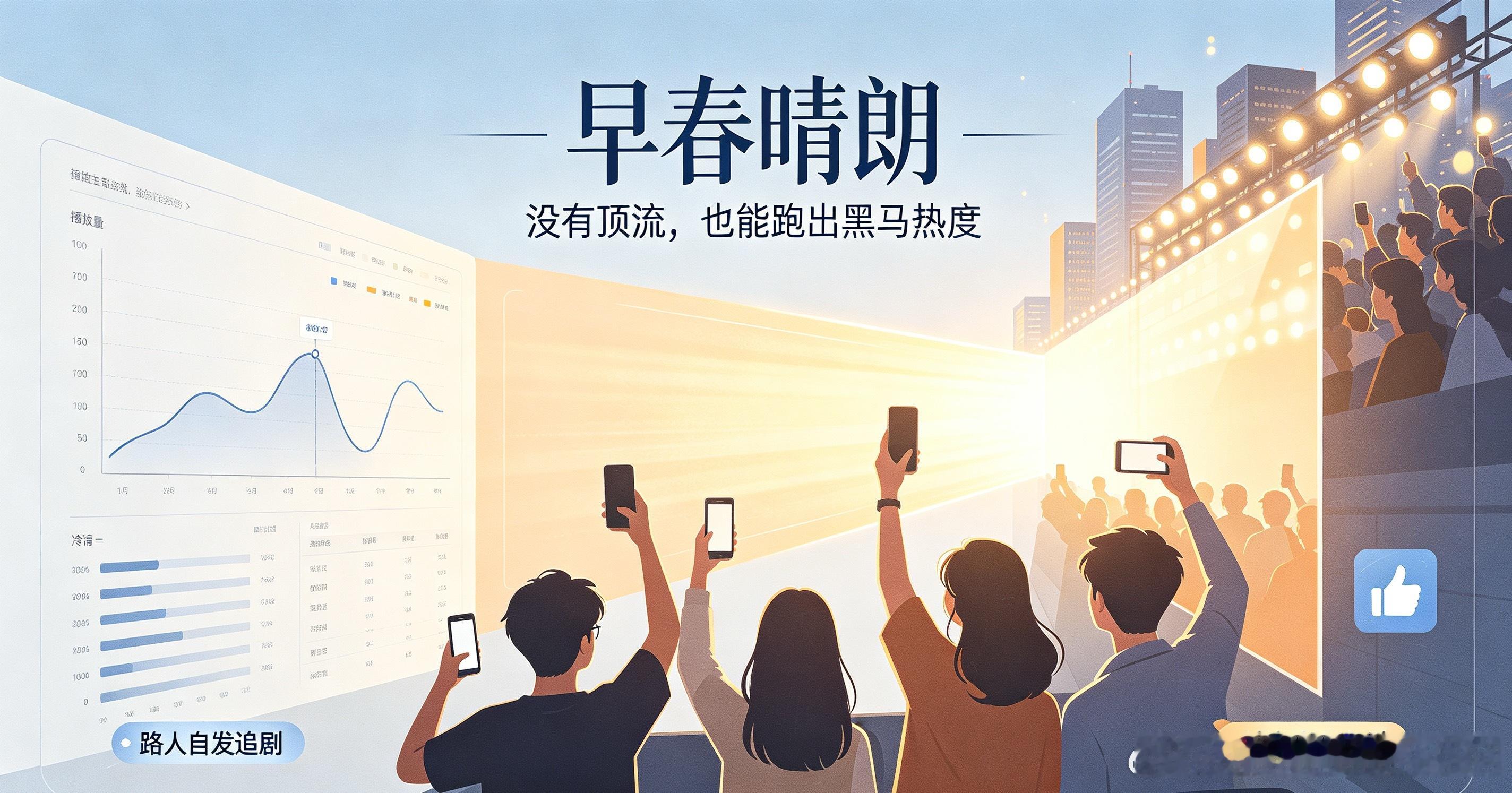 早春晴朗0流量主演没有顶流演员，没有前期造势，几乎零宣发的《早春晴朗》，硬生生闯