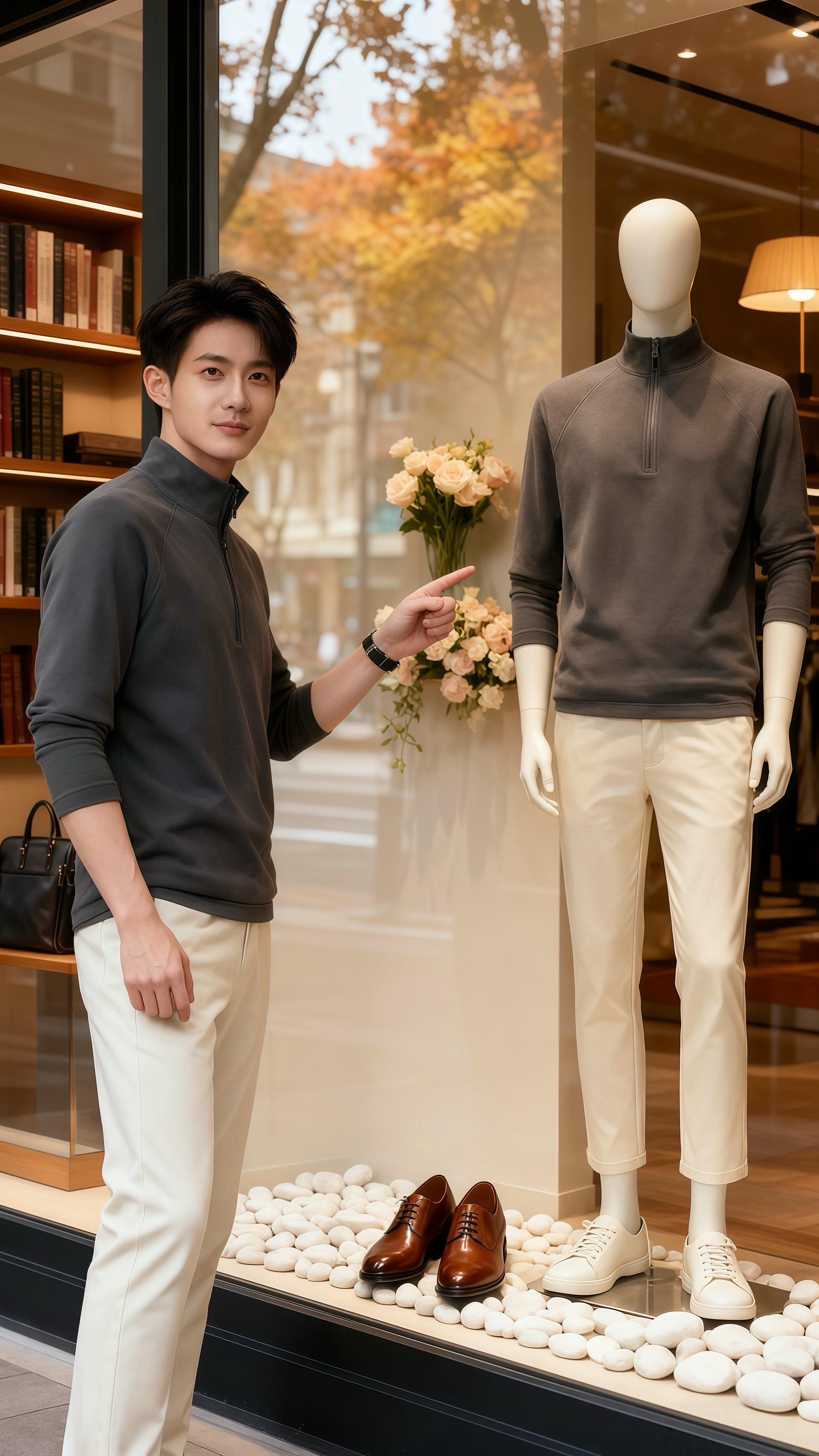 《秋阳里的灰调衫》  陈屿攥着改了五版的策划案，坐在咖啡馆靠窗的位置时...