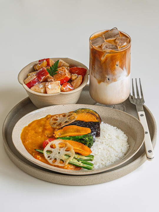 一人食🥢咖喱时蔬盖饭｜爱自己具象化