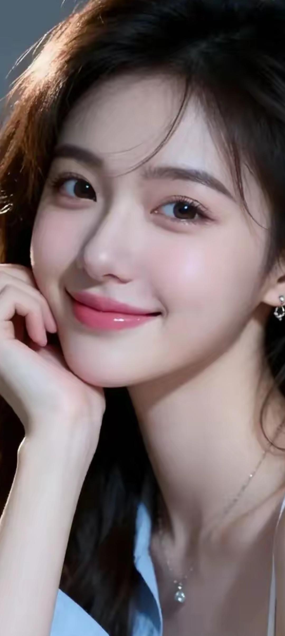 温柔甜美的笑容，散发着青春的气息！🌟✨