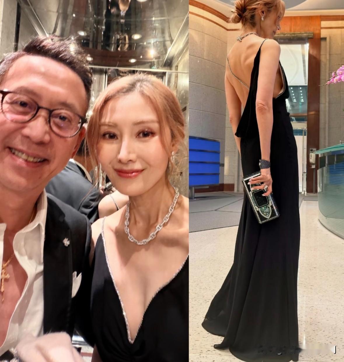 55岁李嘉欣一出场，才知道什么叫豪门贵妇天花板。

5月23日，李嘉欣和许晋亨携