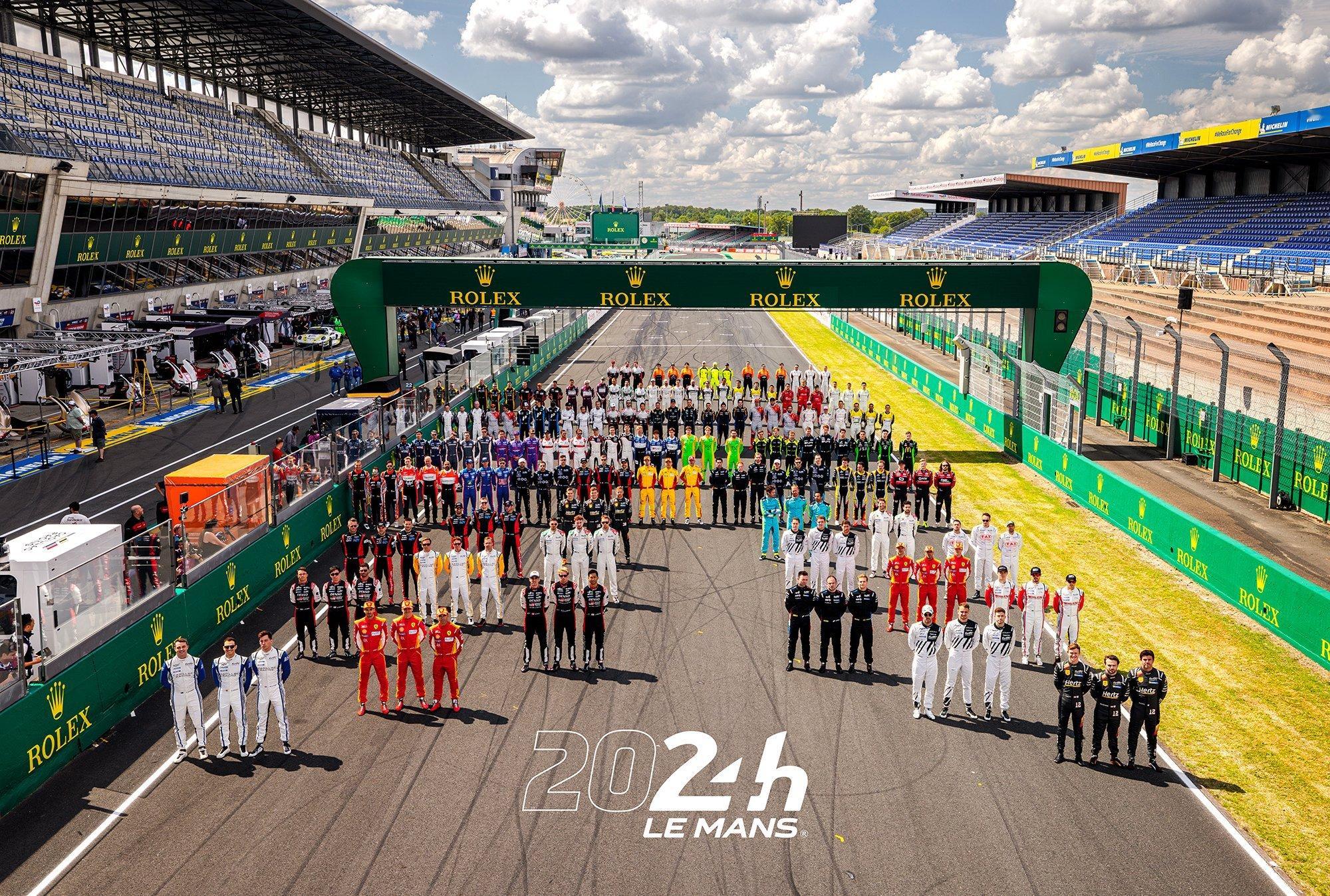 2024#勒芒24小时耐力赛#186位车手大合影🗓️比赛时间本周末 ​​​