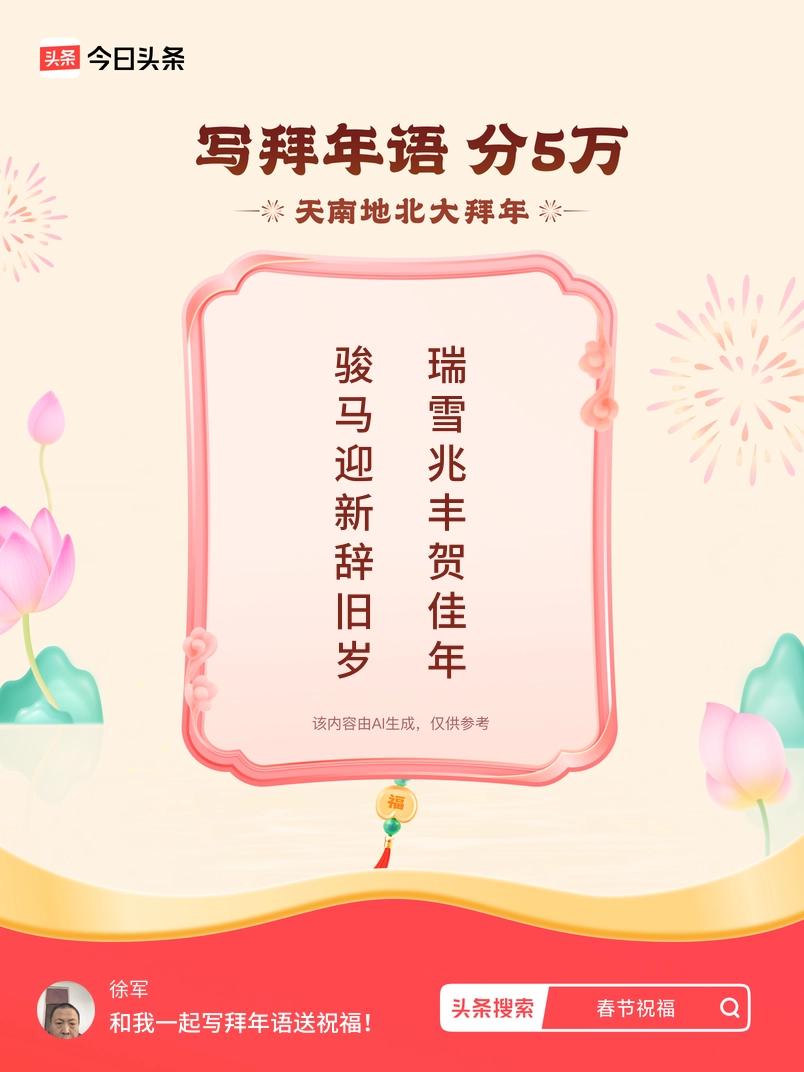 写拜年语送祝福新春拜年送祝福！我的祝福是：“骏马迎新辞旧岁，瑞雪兆丰贺佳年”！快