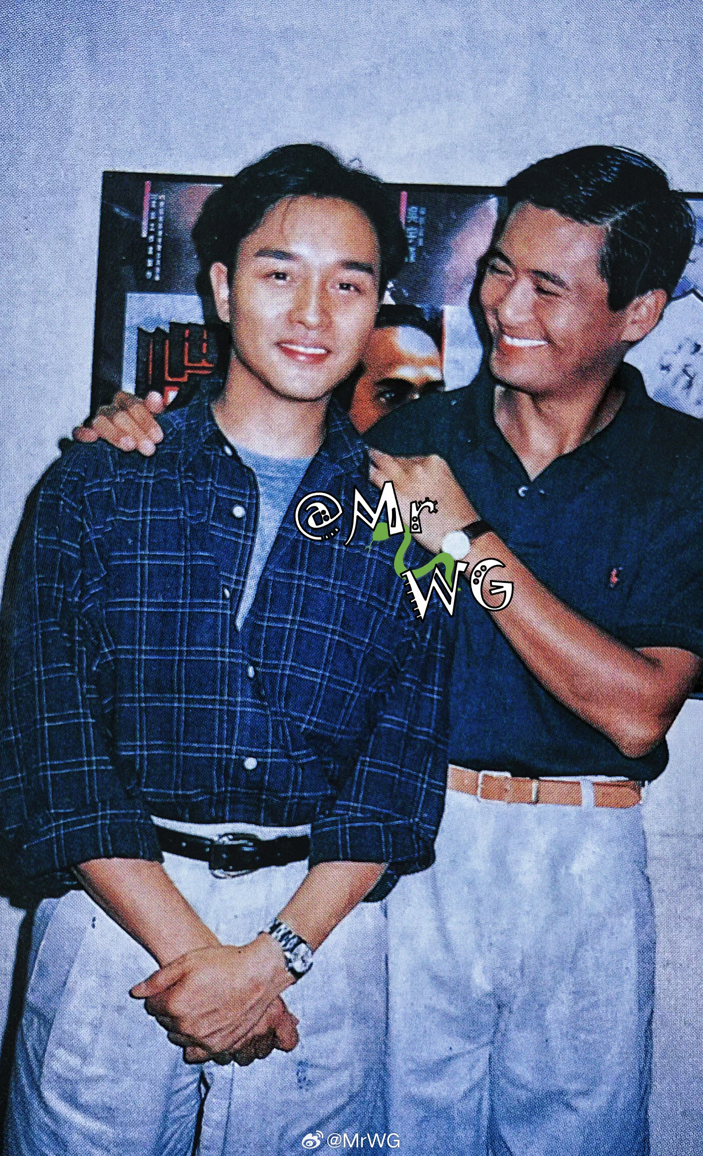 张国荣独家扫描 唇红齿白的美少年，亚占和钵仔糕——1990年，拍摄🎬【纵横四海