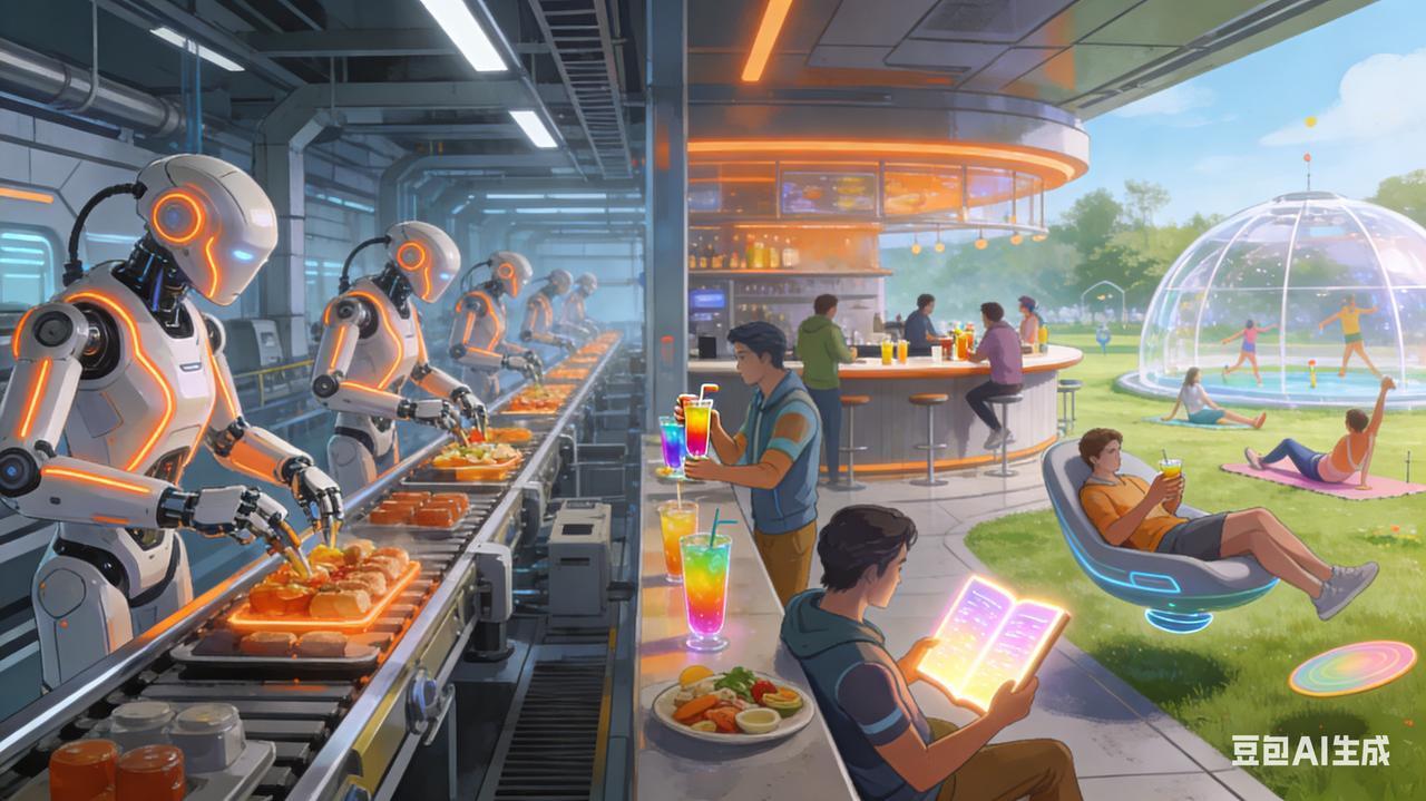 当工厂流水线被机械臂接管，外卖箱在无人机翅膀下精准投递，有人开始焦虑：这世界是不