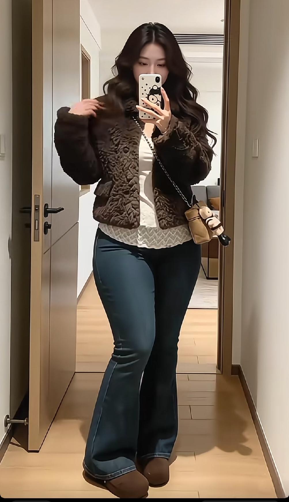 微胖滴女生好看还是苗条好看? 牛仔裤