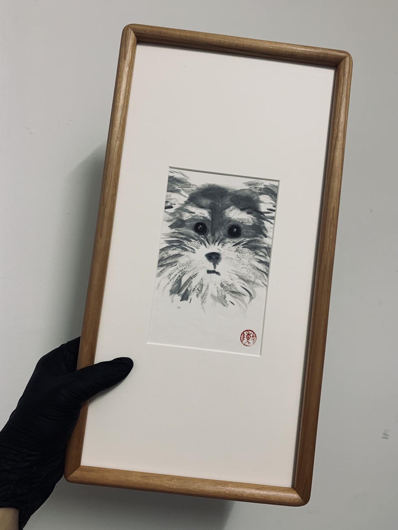 手绘作品 宠物画像 宠物定制画  今天你画画了吗 画画