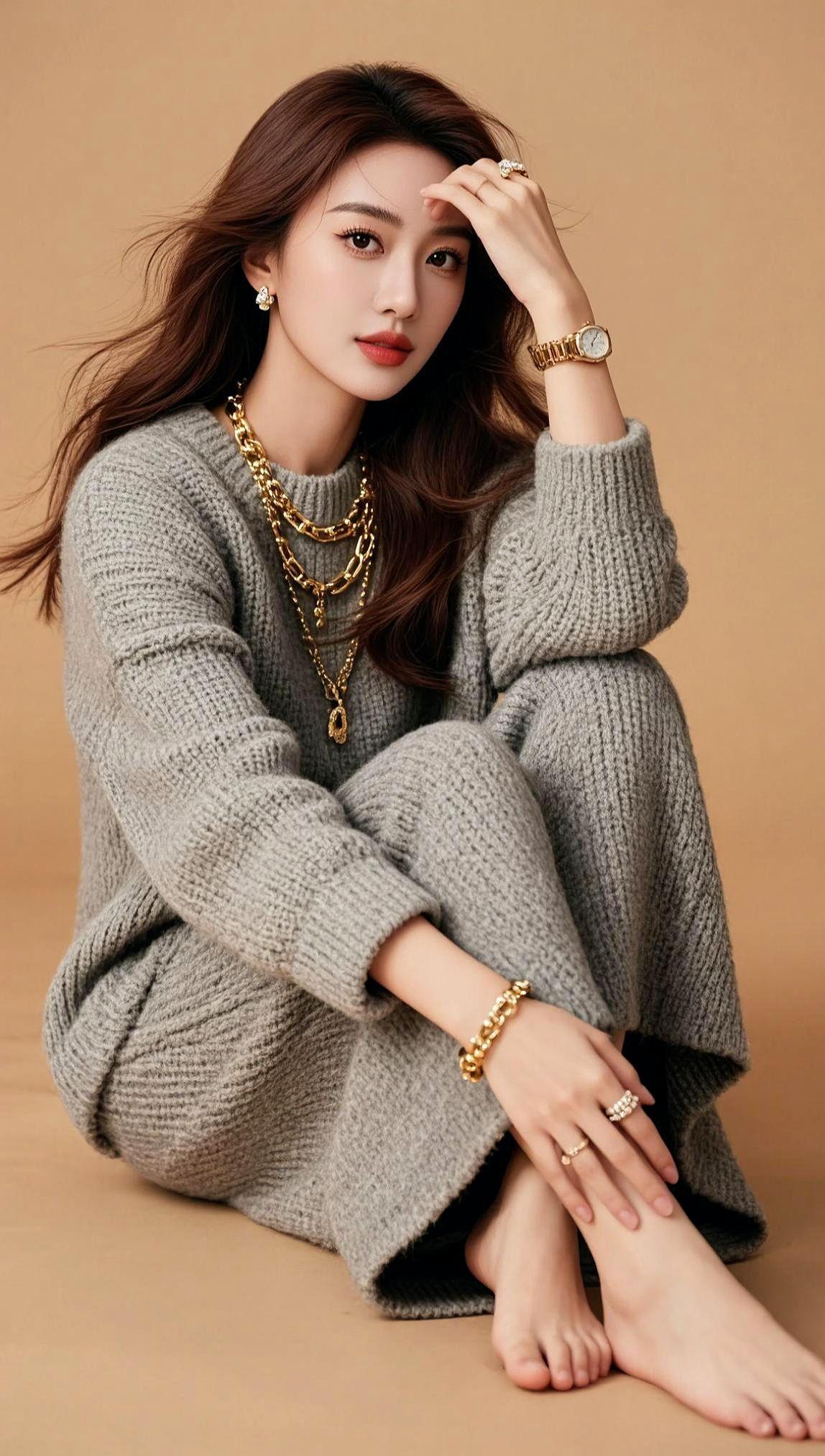 AI灰调慵懒照  抖音ai创作