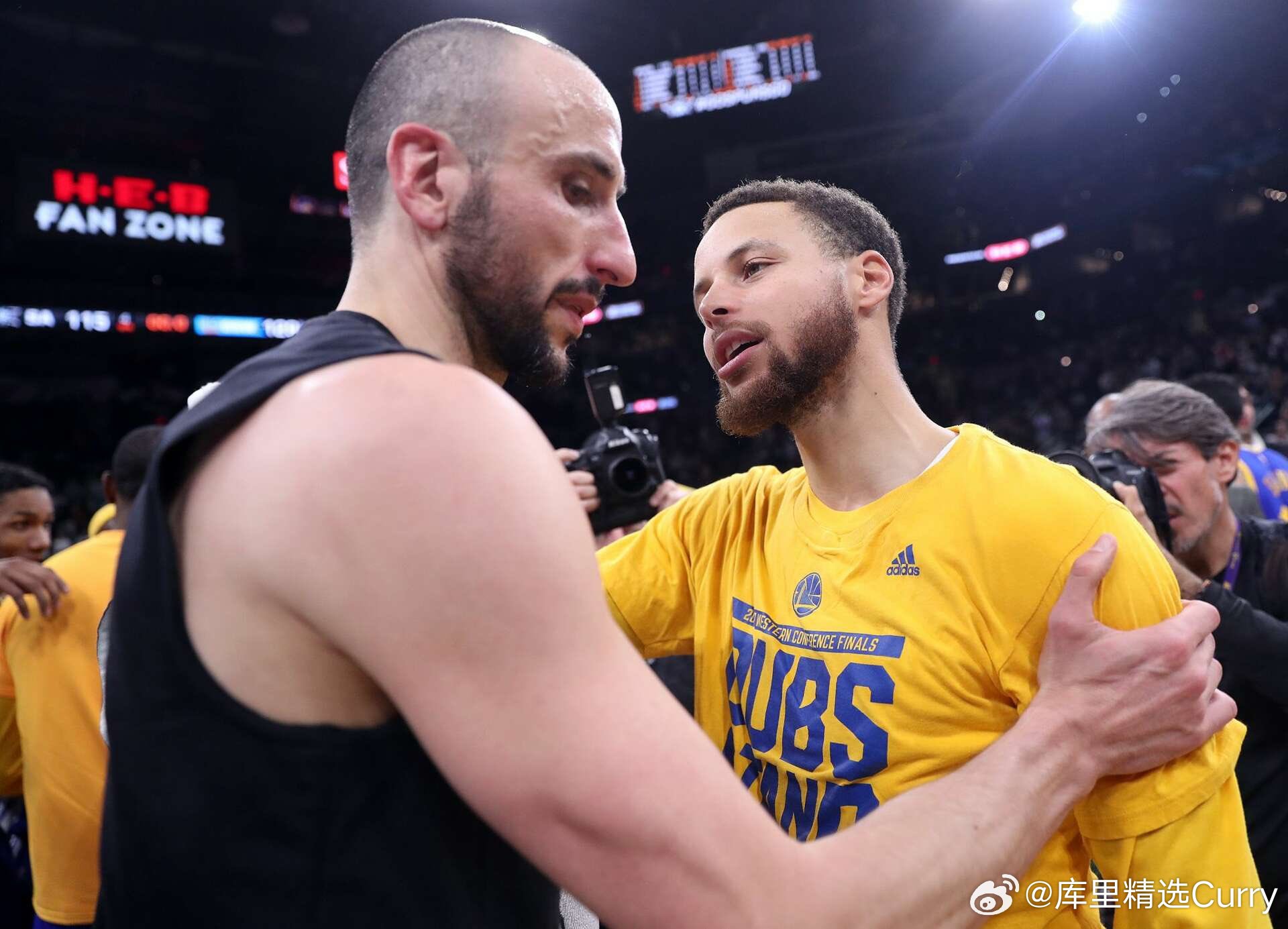 妖刀马努吉诺比利表示：“我本希望自己也能拥有像斯蒂芬·库里那样的领导力。勇士队的