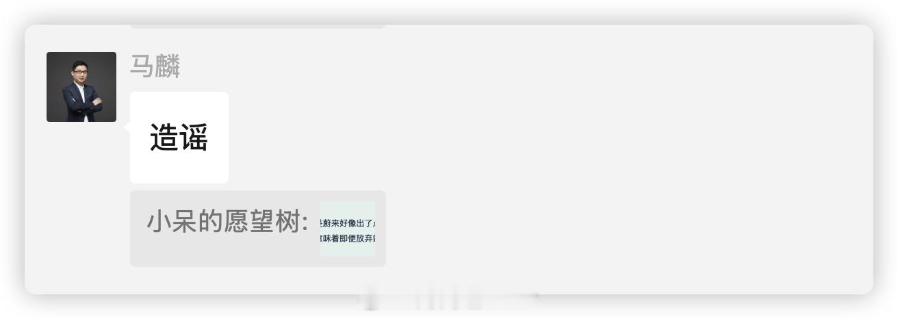 马麟和Harry在线辟谣，速度非常快在福州的试驾活动上，宣讲内容的产品小伙伴说了
