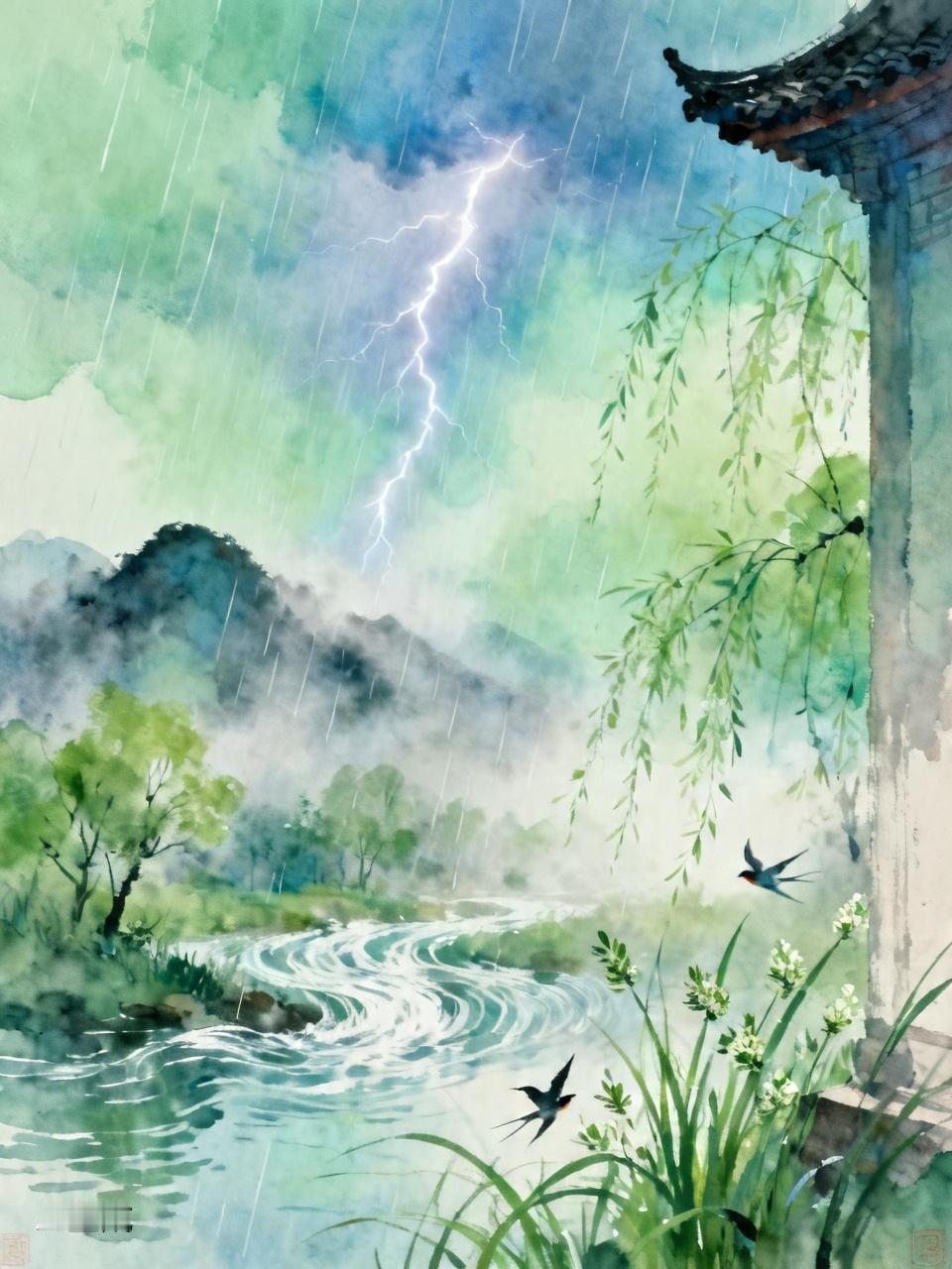 春雷雨.诗排
 
惊雷破雾唤春归，细雨随风润翠微。
漫洒清霖苏万物，轻涤尘垢醒千