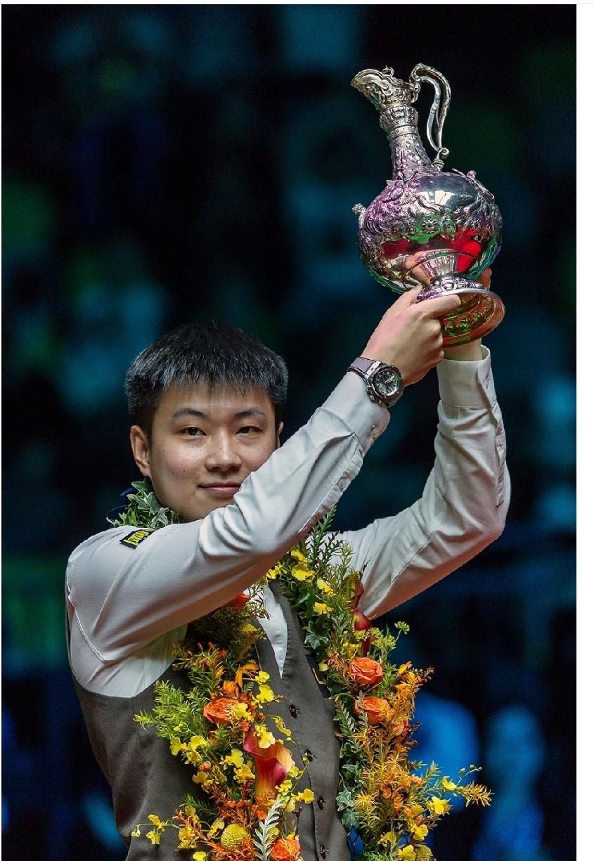 赵心童本赛季已经夺得了3个排名赛冠军，如果今晚他能在斯诺克巡回锦标赛上战胜特鲁姆