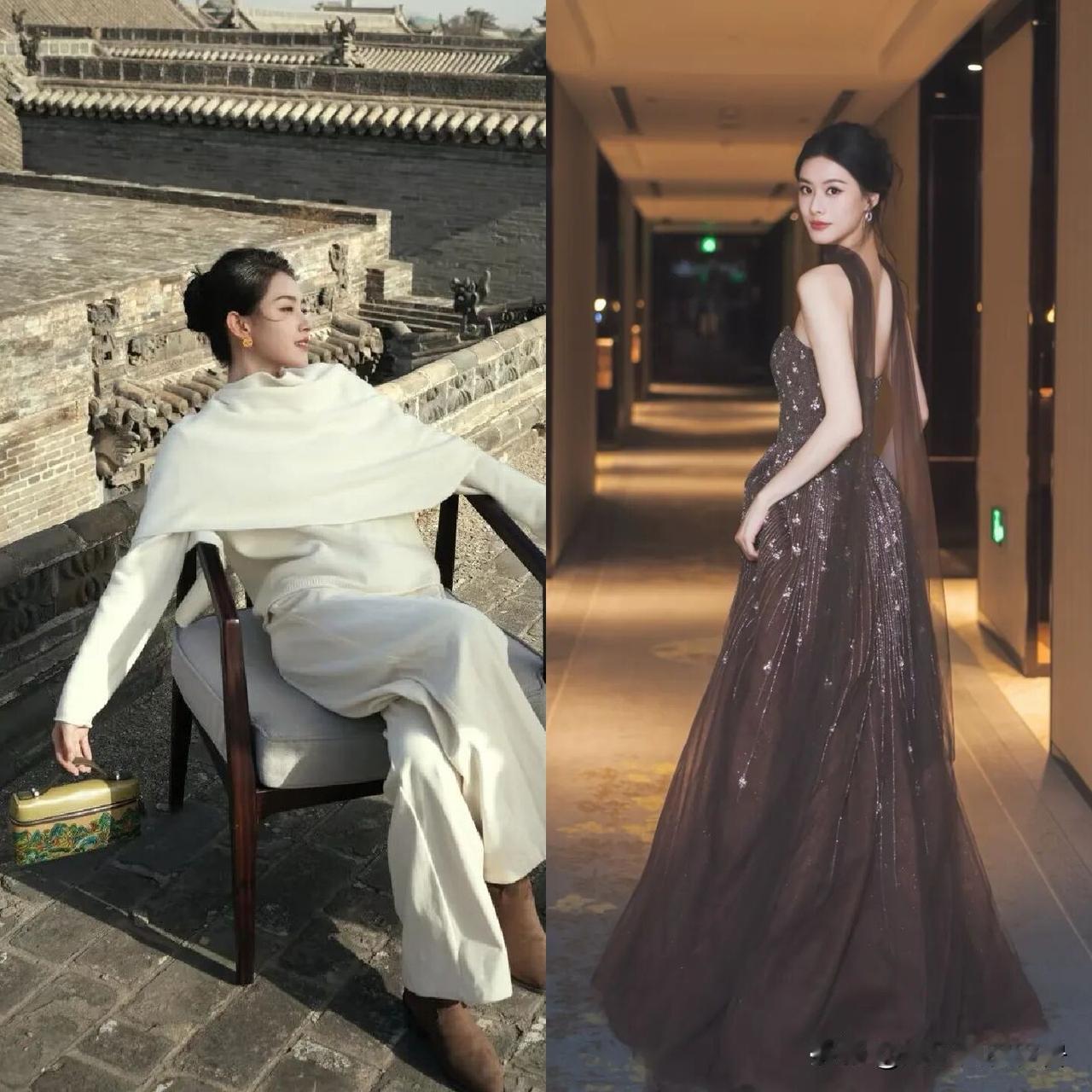 最近被郭宇欣和赵夕汐的颜值狠狠拿捏了，两位都是极具辨识度的美人，但风格却截然不同