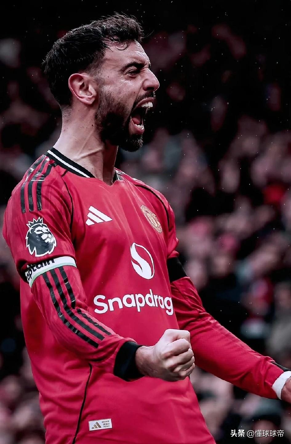 后爵爷时代曼联最佳引援，B费1传1射带领曼联登顶英超第3!

在今晚进行的曼联与