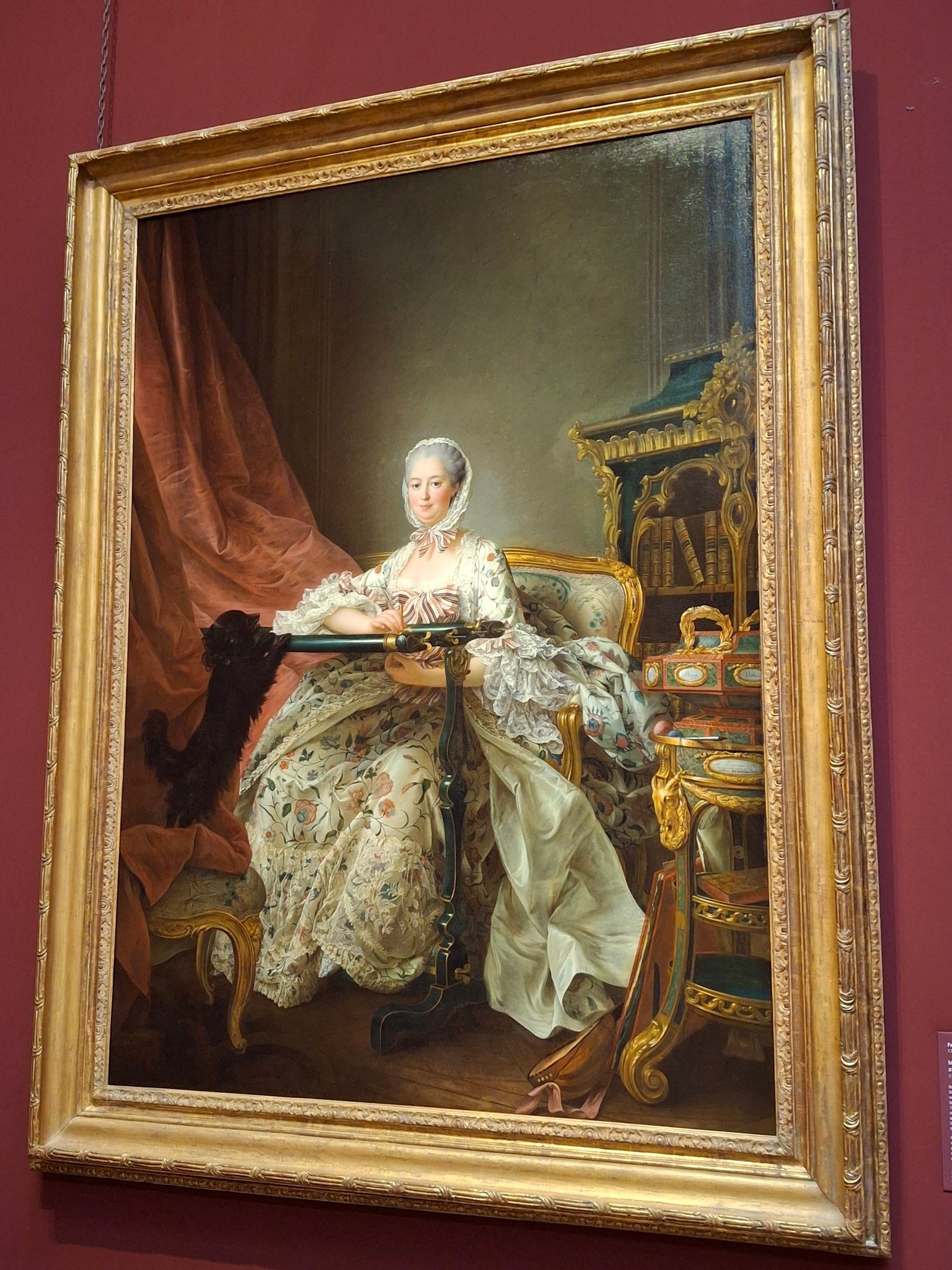 François-Hubert Drouais画的蓬帕杜夫人（1721-1764