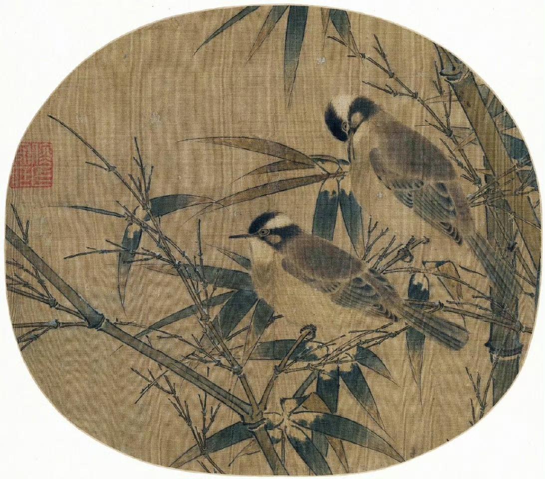 宋画 白头丛竹图
古人怎么这么厉害，画得太好了，材质也好，能保存到现在