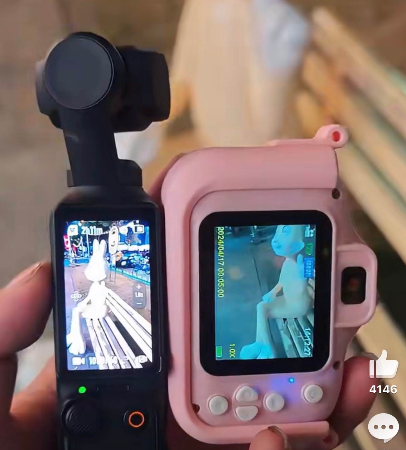 20块和2000块相机差距他们价格差了100倍，但是我感觉20块钱的相机也可以了