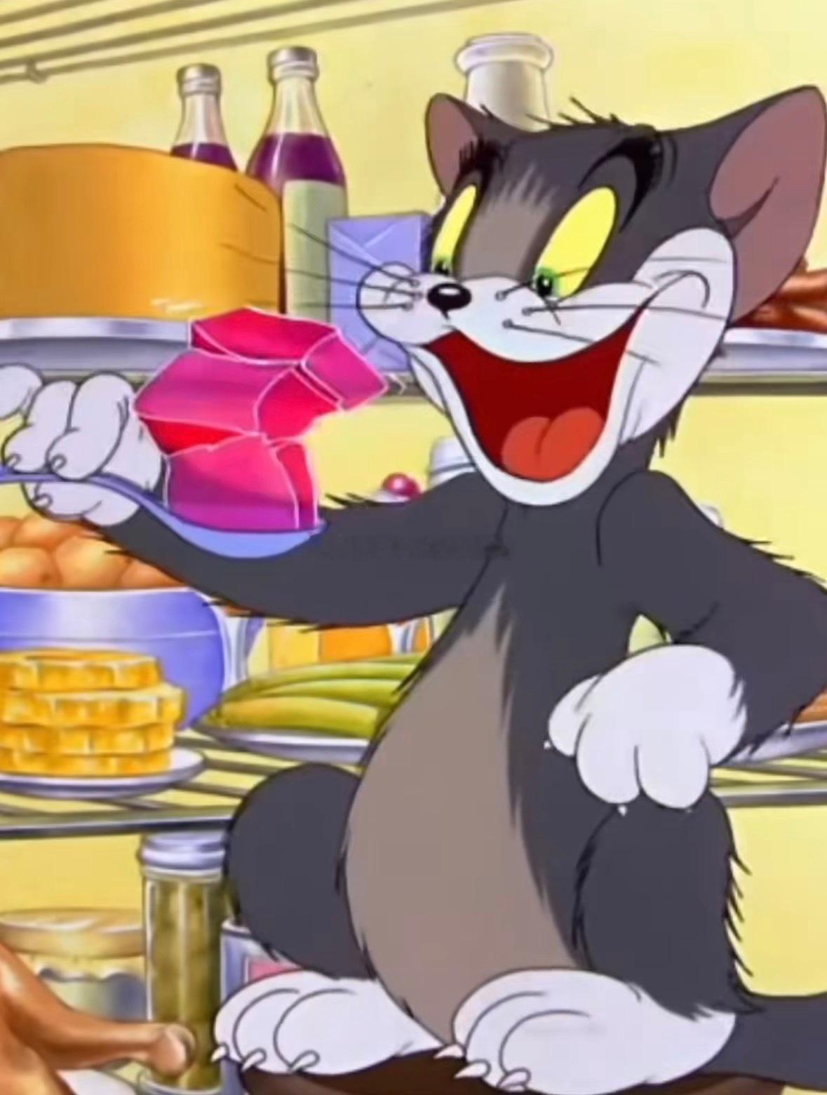 小时候真的好喜欢《猫和老鼠》的冰箱啊，这个色素大果冻我也超喜欢，我妈妈后来真的从