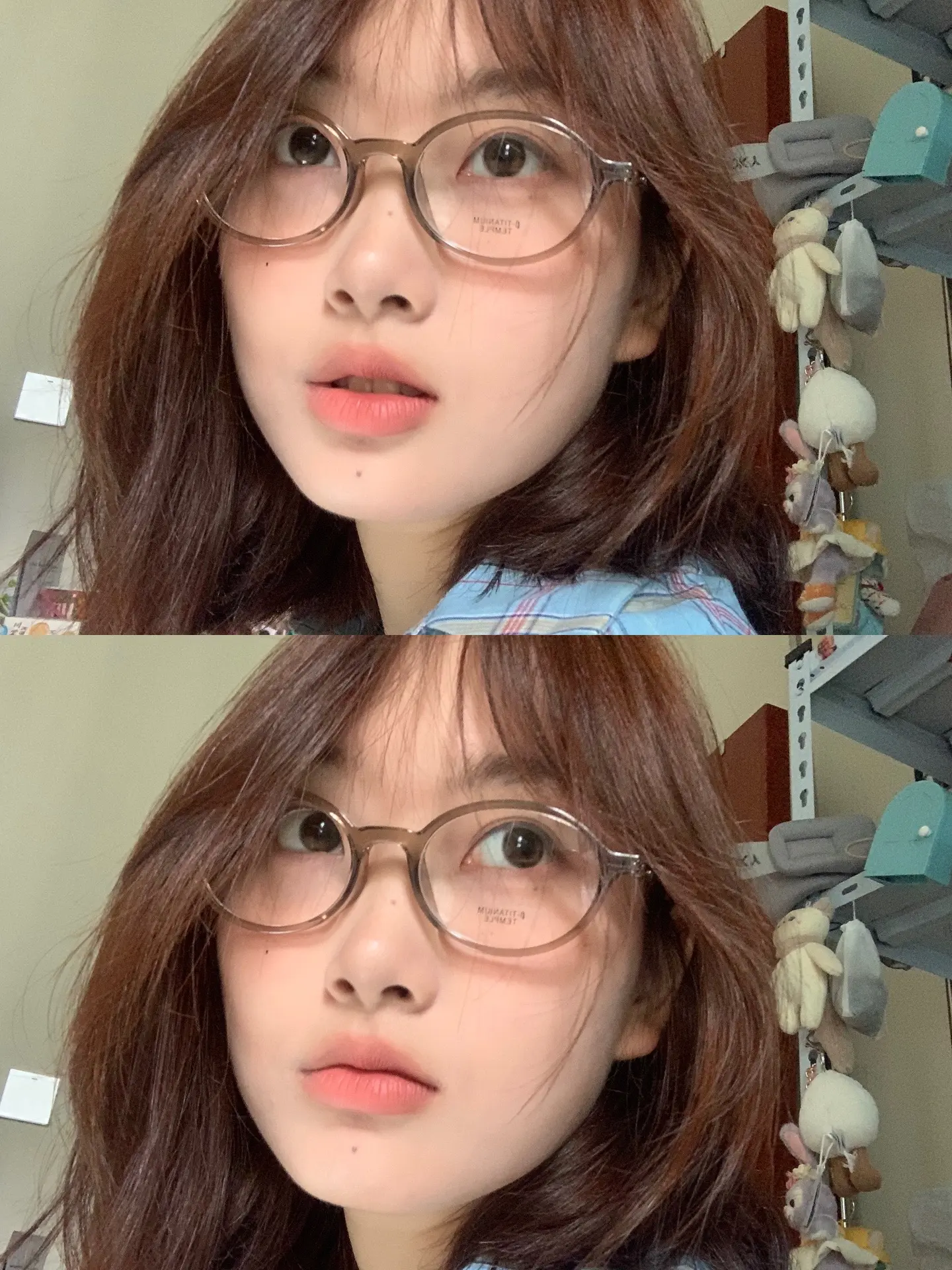 伪素颜无睫毛妆好适合秋天。