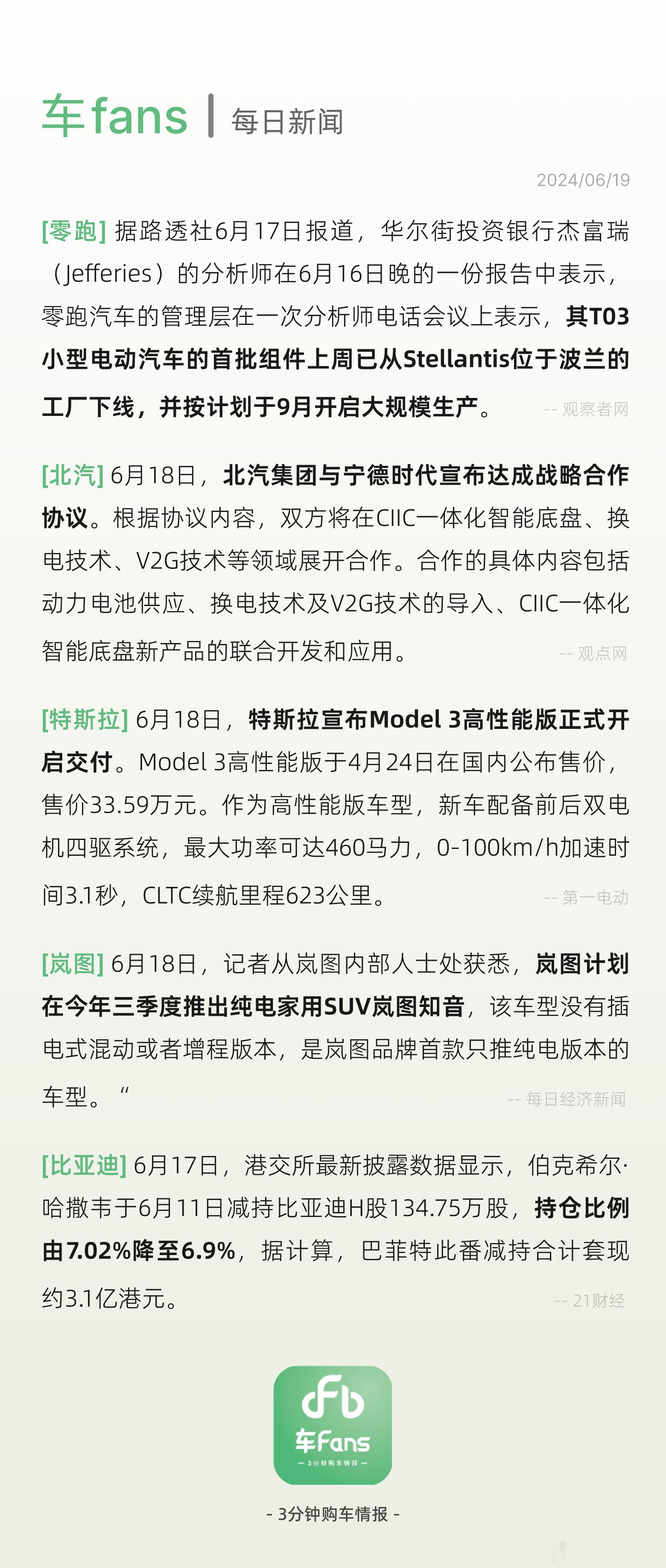 #波兰9月大规模生产零跑TO3，特斯拉Model3高性能版正式交付#这两周特斯拉