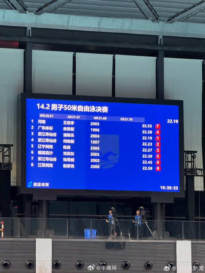 【#潘展乐50自金牌#】今晚，深圳大运中心游泳馆迎来2025年全国游泳冠军赛第1