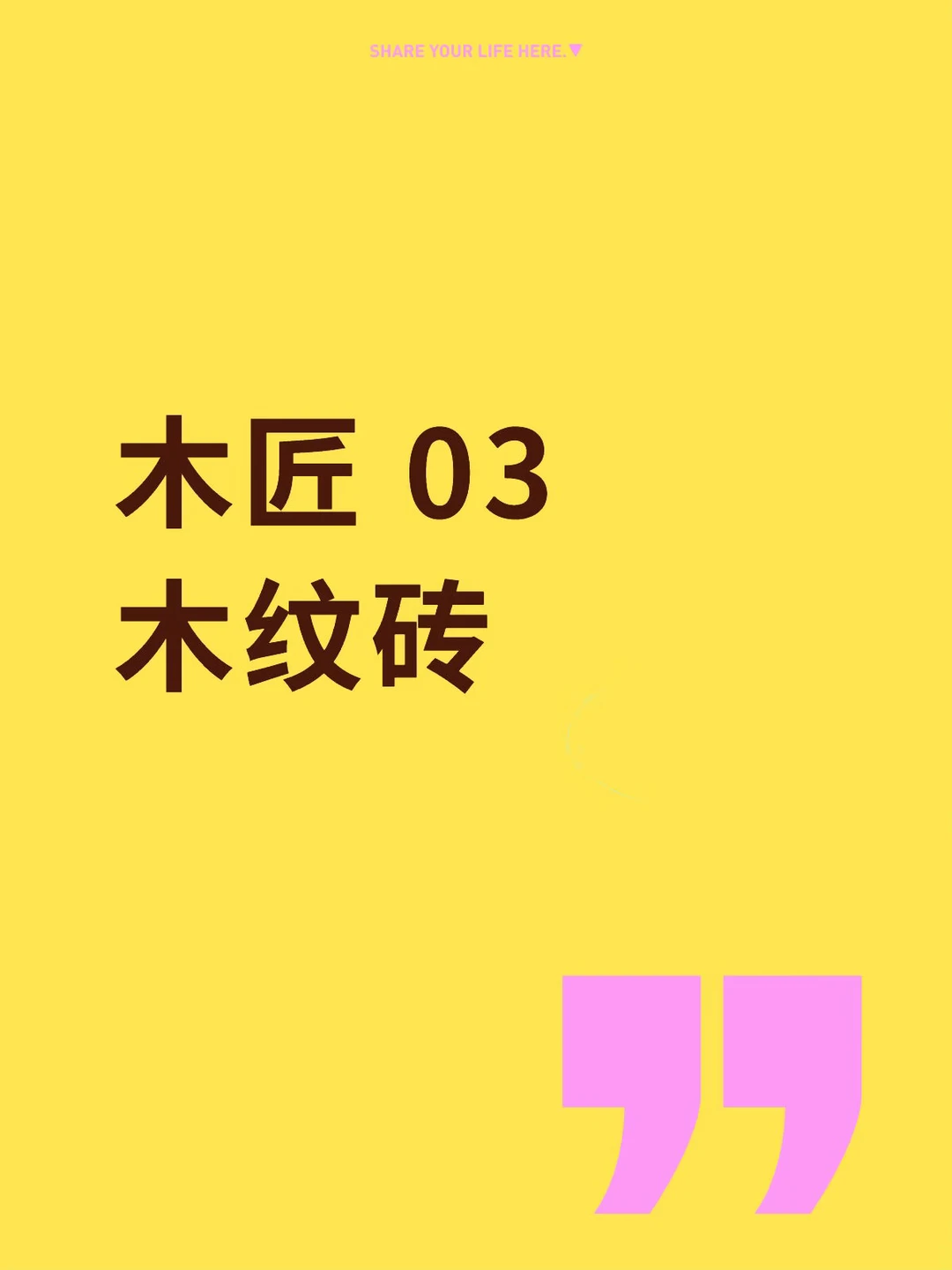 大数据推送给木匠 03 木纹砖落地的姐妹