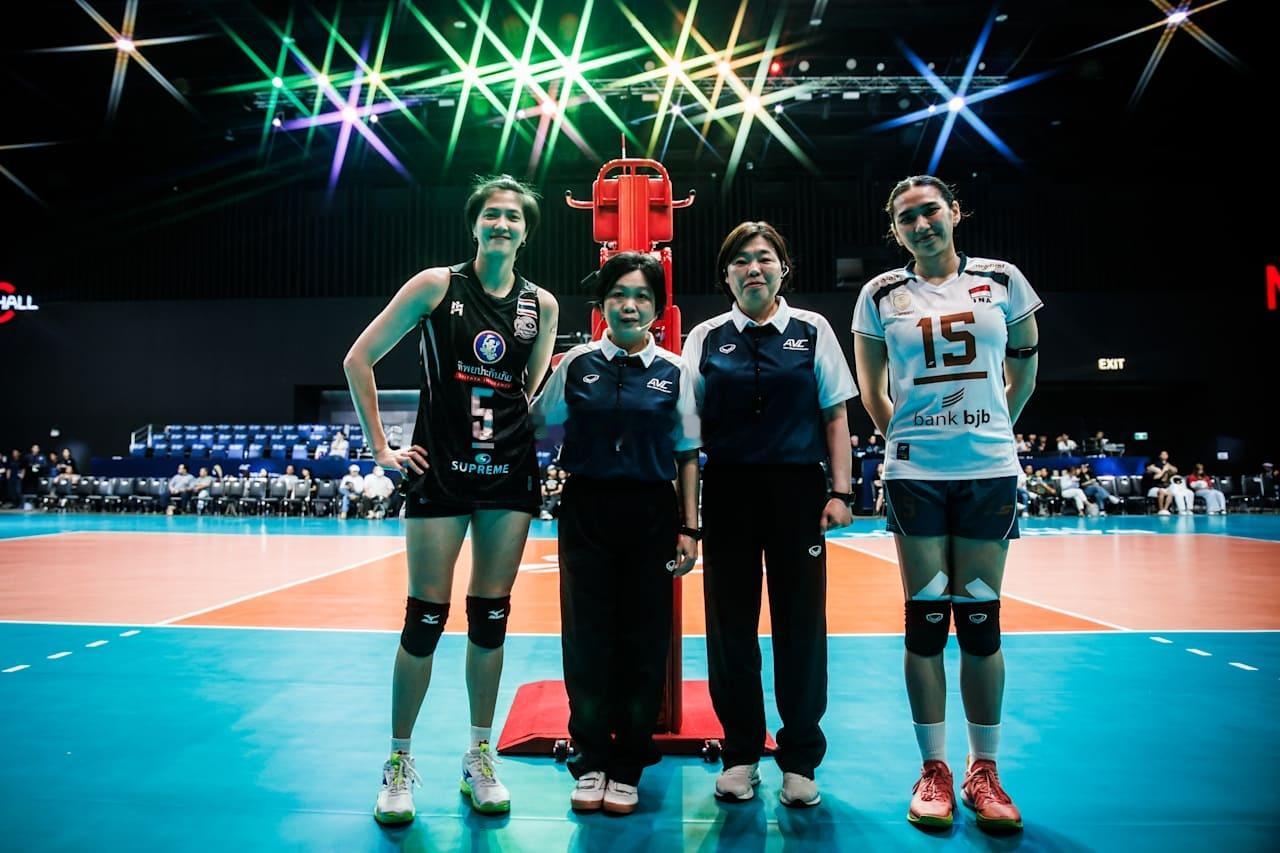 2026年亚洲女排冠军联赛1/4决赛泰国春武里至尊vs印尼万隆坦达玛塔第一局：2