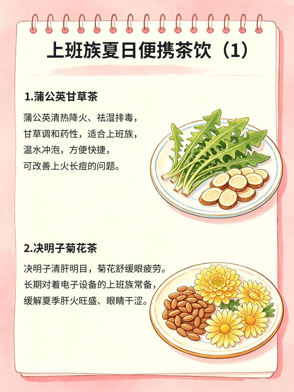 上班族夏日便携茶饮，随身带着，随时调养
上班族夏季长期久坐办公室，空调吹得多、运