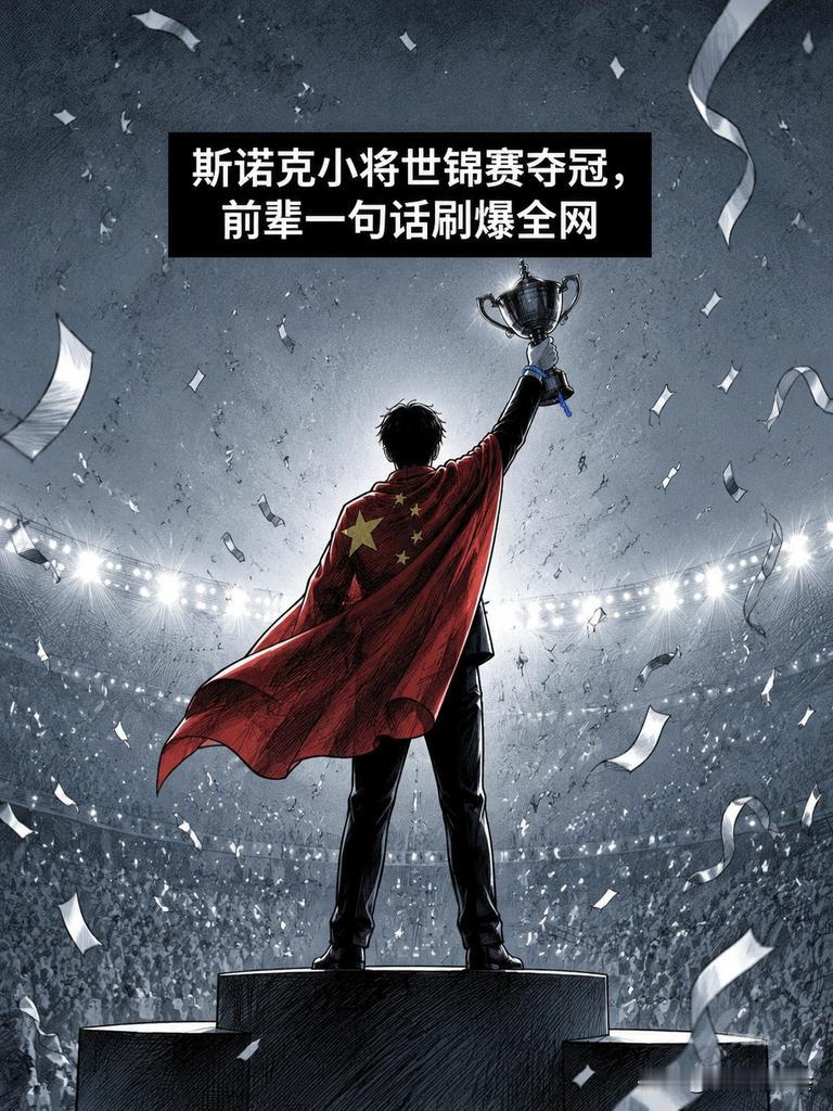 斯诺克小将世锦赛夺冠，前辈一句话刷爆全网

没人想到这句刷屏的话，根本不是场