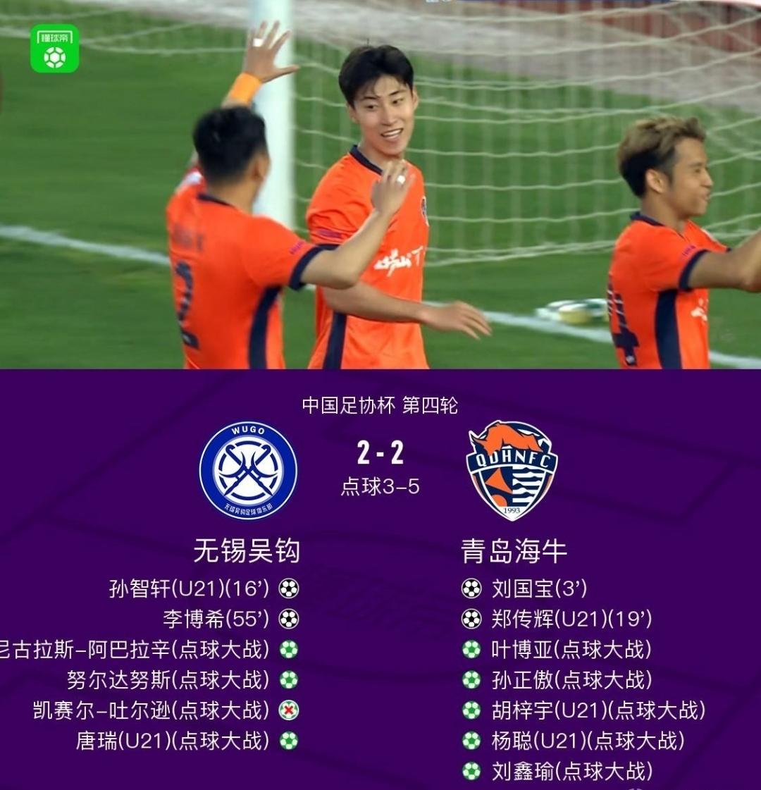 对球迷来说是种折磨！赢球更像是鸡肋，青岛海牛险胜中甲球队，自己踢得像一坨，全靠同