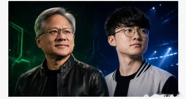 黄仁勋想见Faker毕竟faker是电竞游戏的掌门人啊！即便英伟达卖算力卡卖疯了