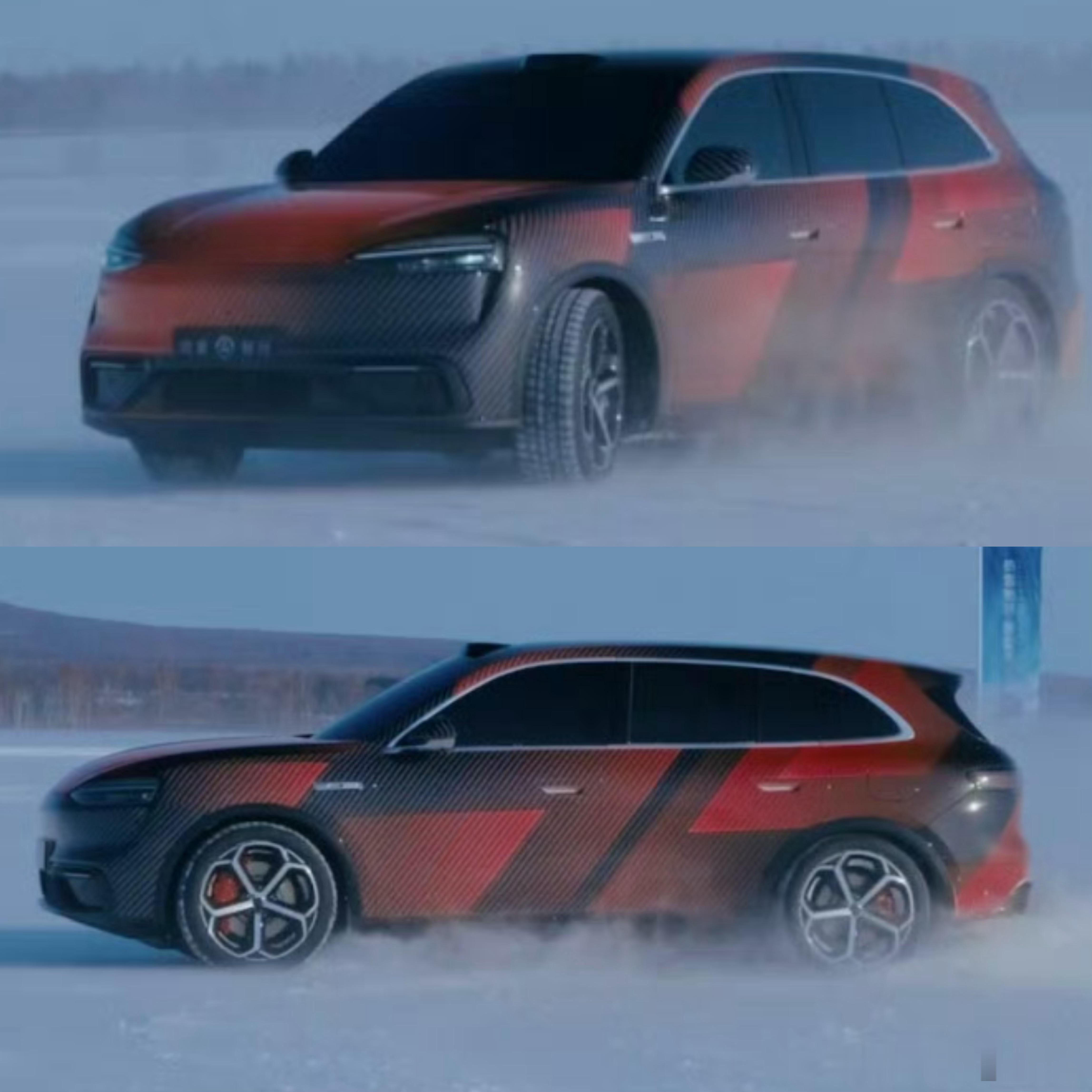 问界M6雪地测试！这颜值也太顶了吧，线条和灯组都长在审美上，华为加持的buff直