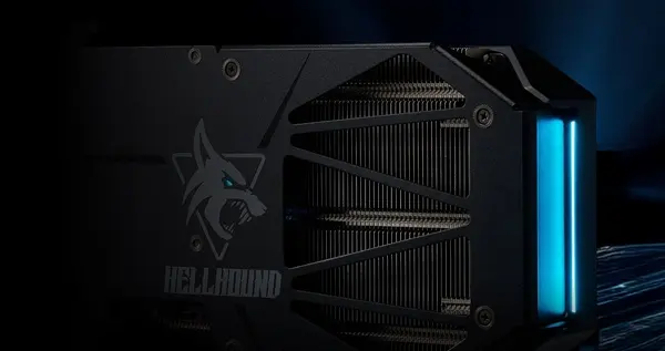 撼讯AMD RX 9070 XT暗黑犬显卡首次亮相！