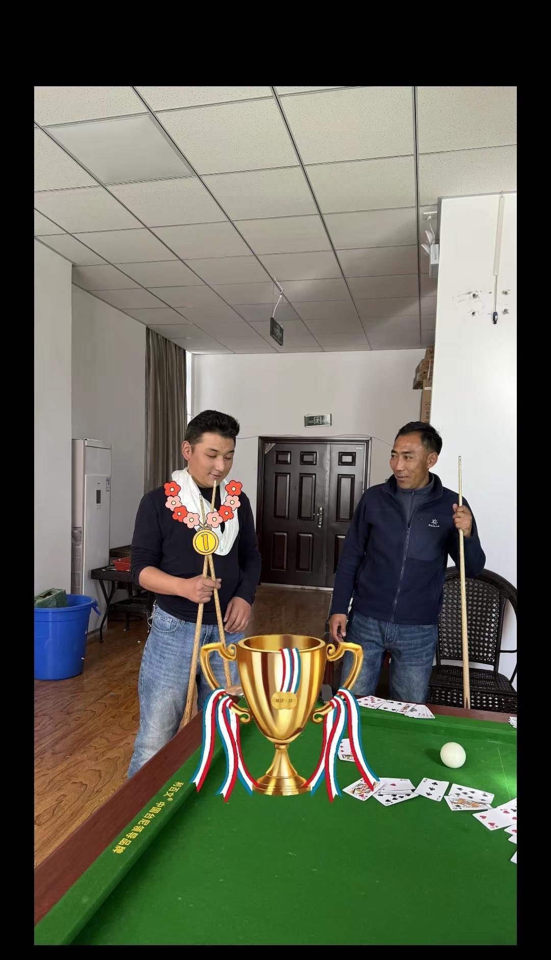 恭喜 拉贾获得雪域杯冠军🏆 台球🎱