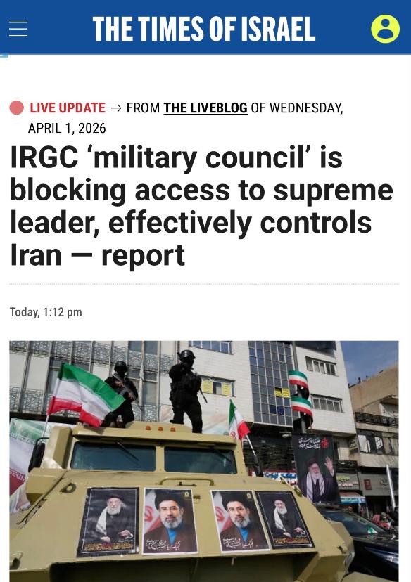 以媒爆猛料：伊朗军方 “夺权” 实控国家，总统被架空、与最高领袖联系中断！

看