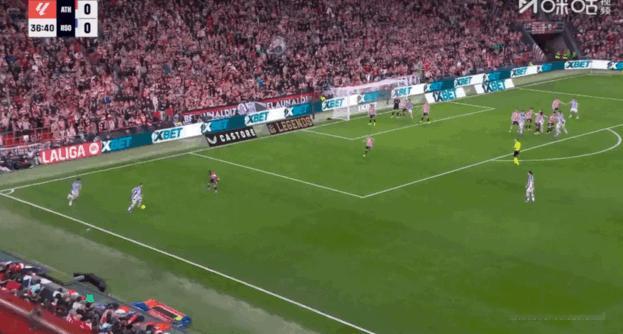 西甲第22轮 毕尔巴鄂竞技1:1皇家社会贡萨洛·格德斯打入世界波 