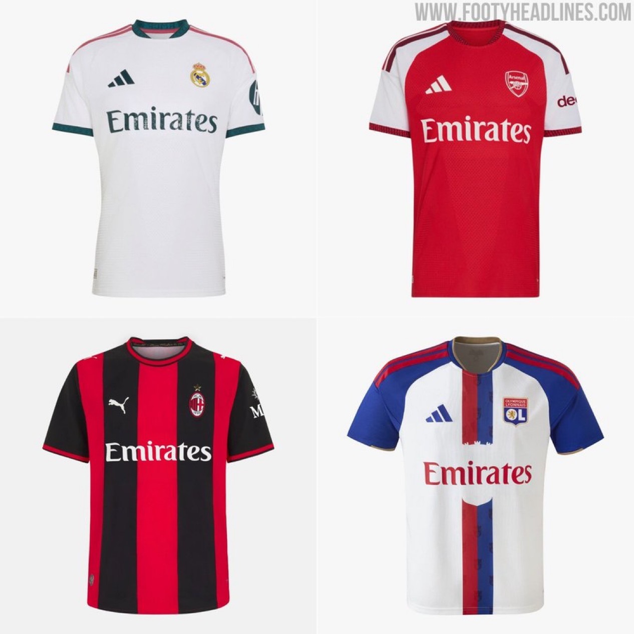 皇马 Footy Headlines:❗️阿联酋航空将把目前球衣胸前的“Fly 