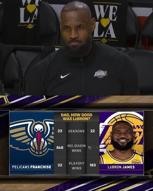 夺笋啊拿鹈鹕队史数据和詹姆斯个人数据比，完败…nba