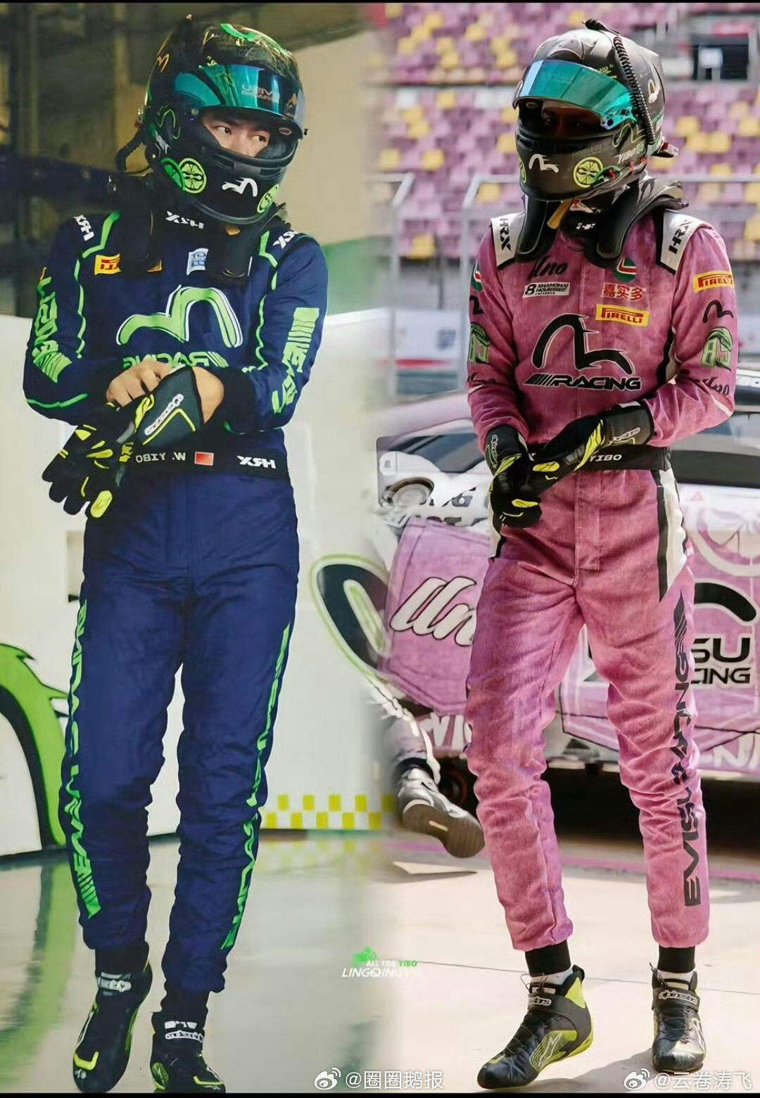 王一博85号车手又要见面了王一博车手身份回归有人看比赛，有人赛道参赛，车手身份回