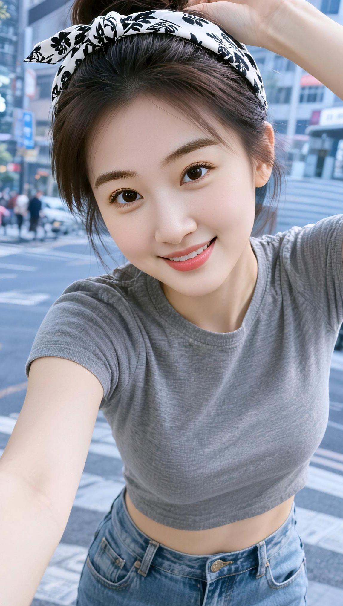 AI元气生活照 抖音ai创作 美女