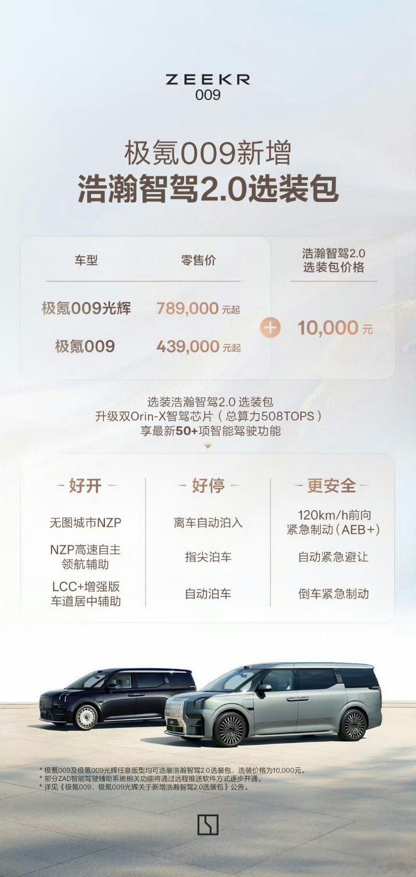 大块头可以更聪明啦 浩瀚智驾2.0选装包加持极氪009 极氪009 2025年1