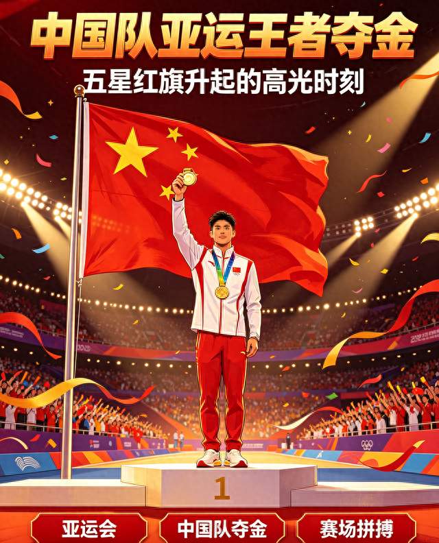 亚运赛场中国队王者夺金！小将崛起，续写中国体育荣光