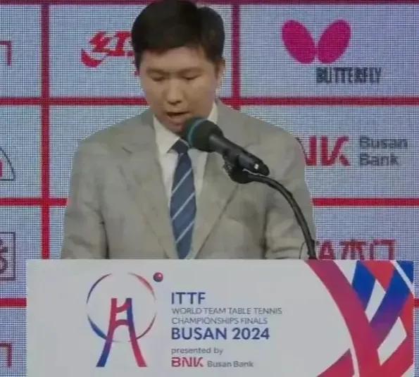 柳承敏:打败国乒只有一条路可走

在韩国釜山举办的世乒赛团体赛抽签仪式上，韩国乒