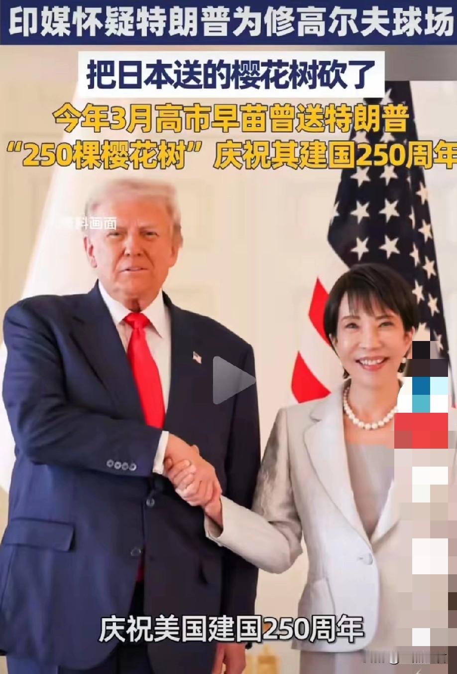 送了又砍：樱花树的保质期，比政客的承诺还短
你说这事儿搞不搞笑？日本1912年送
