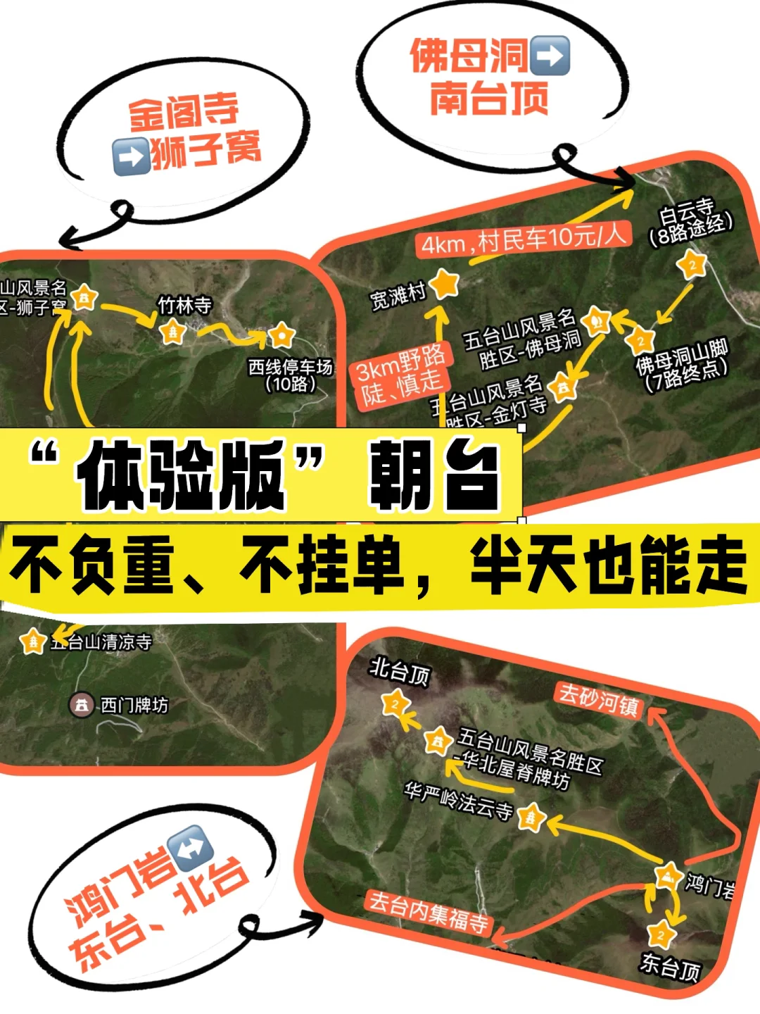 大朝台(下)：有腿就能走✅3条轻徒步线路