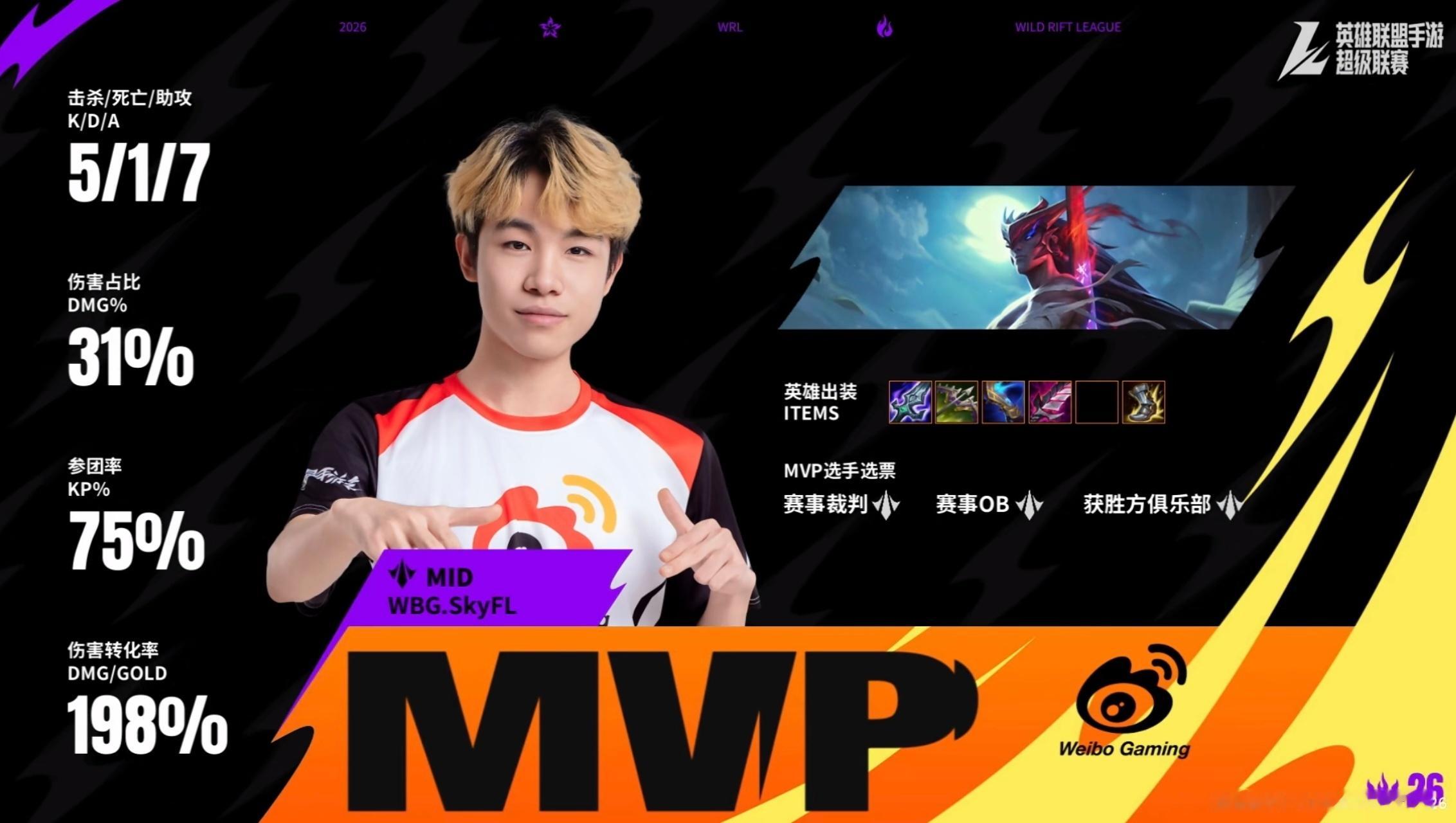 英雄联盟手游赛事 WBG干净2-0拿下！SkyFL永恩发挥稳定，前期双方互有攻防
