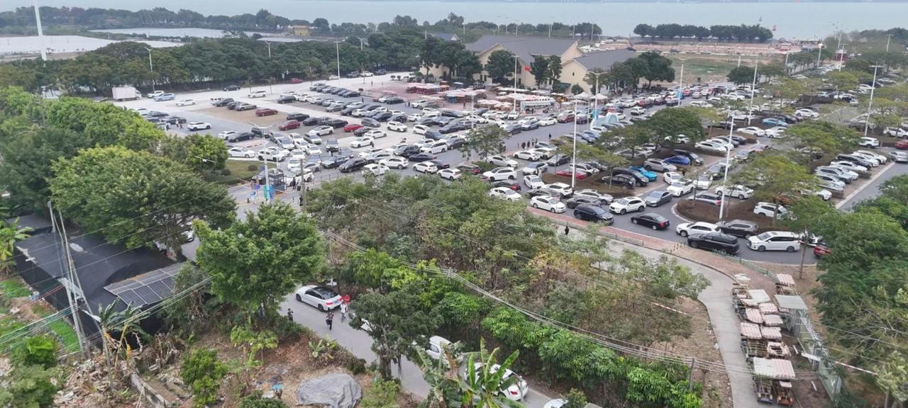 2026元旦第一天的广州海鸥岛大堵车，说好的收费不来呢