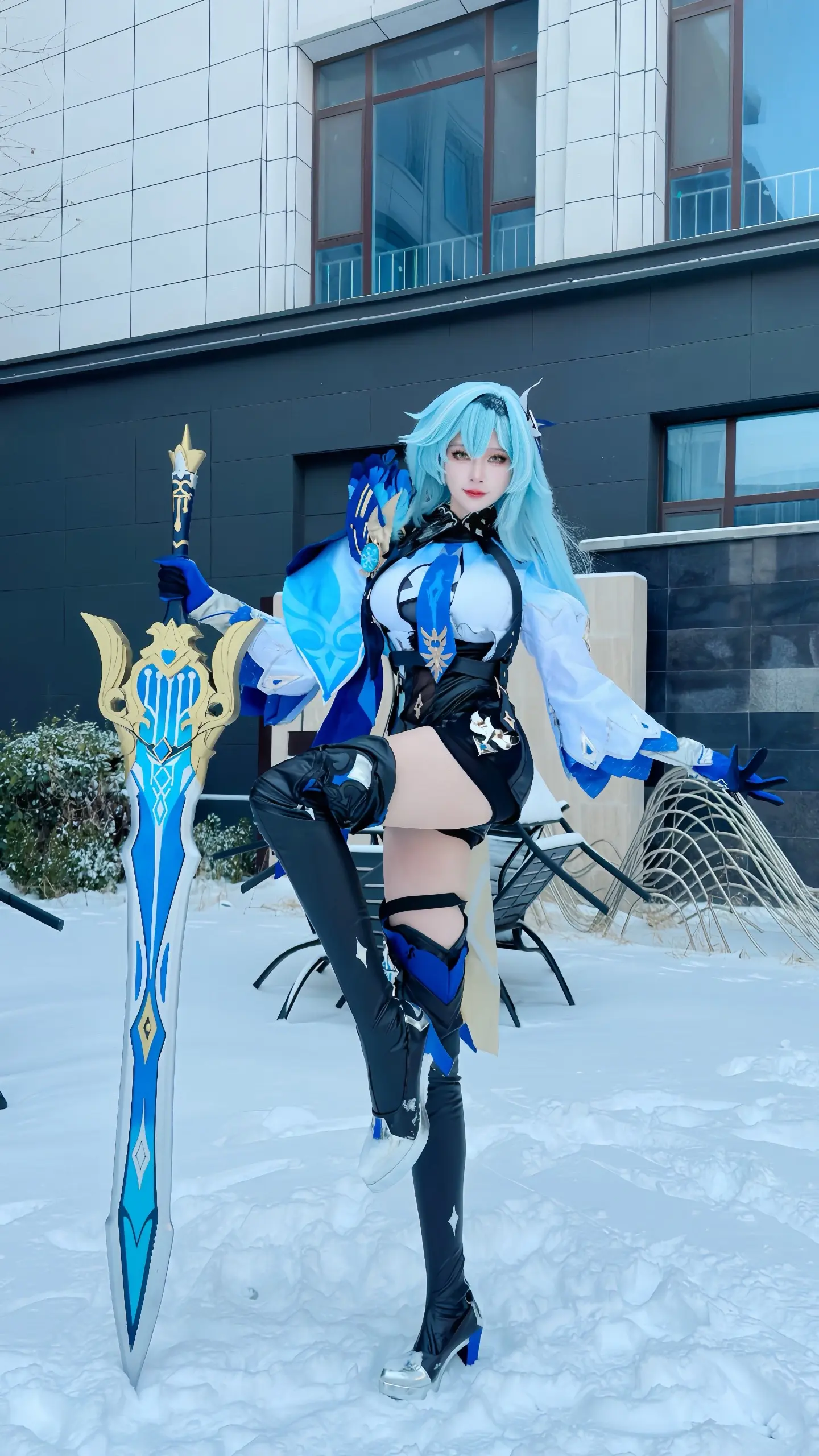 下雪了。