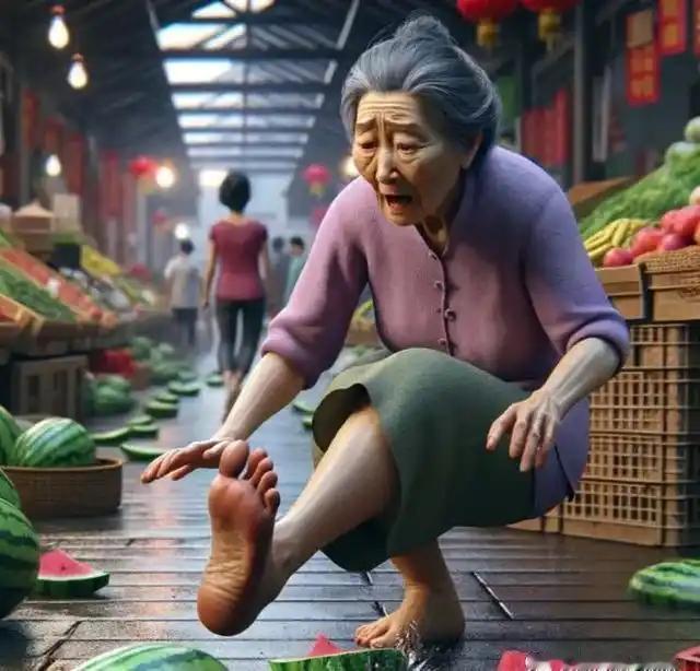 杭州，62岁大妈自己摔倒，躺在路边25分钟，没有一个人敢上去！好不容易有个年轻护